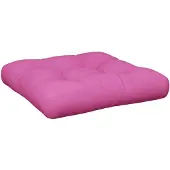 vidaXL Coussin de palette rose 60x60x12 cm tissu