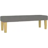vidaXL Banc Gris foncé 100x30x30 cm Tissu