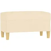vidaXL Banc Crème 70x35x41 cm Tissu