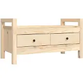 vidaXL Banc d'entrée 80x40x43 cm Bois de pin massif