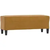 vidaXL Banc Marron 100x35x41 cm Velours