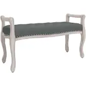 Super Merchant Banc Gris foncé 110x45x60 cm Tissu