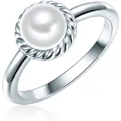Valero Pearls Bague argent