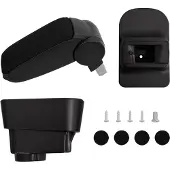 vidaXL Accoudoir de voiture noir 11x35x(32-49) cm ABS