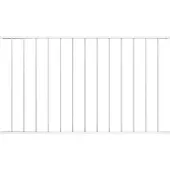 vidaXL Panneau de clôture Acier revêtu par poudre 1,7x1m Blanc