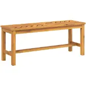 vidaXL Banc de jardin 110 cm bois massif acacia