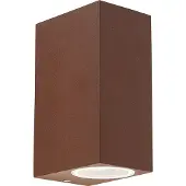 QAZQA Applique murale industrielle rouille 2 lumières IP44 - Baleno