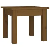 vidaXL Table basse marron miel 35x35x30 cm pin massif