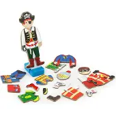 Vigatoys Viga Toys Dress Up Puzzle garçon magnétique 36-deli