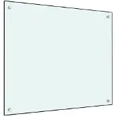 vidaXL Mur arrière de cuisine blanc 70x60 cm verre trempé