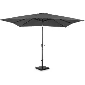 Vonroc Cantilever parasol Pisogne 300x300cm – Premium parasol - Grey | Incl. fillable parasol tiles