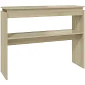 vidaXL Table console chêne sonoma 102x30x80 cm bois d'ingénierie