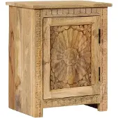 vidaXL Table de chevet Bois de manguier massif 40x30x50 cm