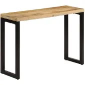 vidaXL Table console 110x35x76 cm bois de manguier massif brut