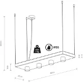 Lyora Lampe suspendue de cuisine Plant