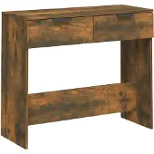 vidaXL Table console Chêne fumé 90x36x75 cm Bois d'ingénierie