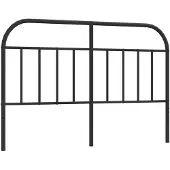 vidaXL Tête de lit de rechange en métal noir 140 cm