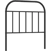 vidaXL Tête de lit de rechange en métal noir 90 cm