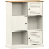 vidaXL Bibliothèque VIGO blanc 90x35x114,5 cm bois massif de pin