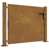 vidaXL Portail de jardin 105x80 cm en acier Corten