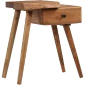 vidaXL Table de chevet Bois d'acacia massif 45 x 32 x 55 cm