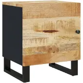 vidaXL Table de chevet 40x33x46 cm Bois de manguier solide