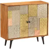 vidaXL Buffet 80x30x75 cm bois massif acacia