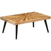 vidaXL Table basse en bois de manguier massif 90x55x36 cm