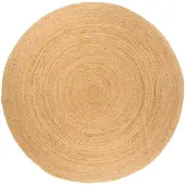 vidaXL Tapis Jute tressé 210 cm Rond