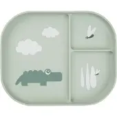 Done by Deer Assiette - Thermoplastique - 3 compartiments - Croc - - UneTaille - Assiette