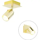 QAZQA Spot de salle de bain moderne en laiton carré IP44 - Ducha