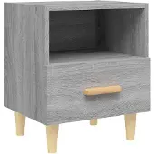 vidaXL Table de chevet Sonoma gris 40x35x47 cm