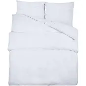 vidaXL Ensemble de literie blanc 135x200 cm coton