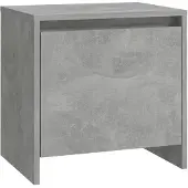 vidaXL Table de chevet gris béton 45x34x44,5 cm bois d'ingénierie