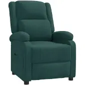 vidaXL Fauteuil relax vert foncé Tissu