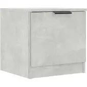 vidaXL Table de chevet Gris béton 40x39x40 cm