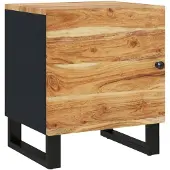 vidaXL Table de chevet 40x33x46 cm Bois d'acacia massif