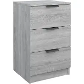 vidaXL Table de chevet Sonoma gris 40x36x65 cm