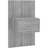 vidaXL Table de chevet murale Sonoma gris