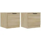 vidaXL Tables de chevet 2 pcs Chêne sonoma 40x39x40 cm