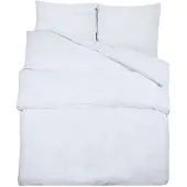 vidaXL Ensemble de literie Blanc 135x200 cm Microfibre légère