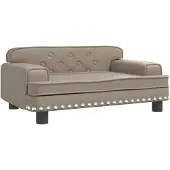 vidaXL Lit pour chien cappuccino brun 70x45x30 cm simili-cuir