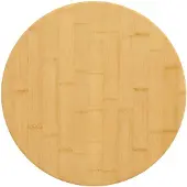 vidaXL Dessus de table Ø50x1,5 cm bambou