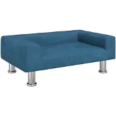 vidaXL Lit pour chien bleu 70x45x26,5 cm velours