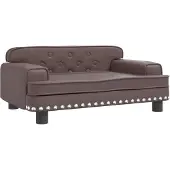 vidaXL Lit pour chien Marron 70x45x30 cm Similicuir