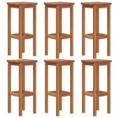 vidaXL Barhocker 6 Stk. Massivholz Akazie
