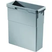 Hailo Seau intérieur 1071319 gris clair 19 litres 397 x 171 x 413 mm