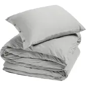 Yumeko - Parure de lit - Jersey De Coton - 140x220 - Gris