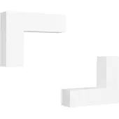 vidaXL Ensemble de 4 armoires TV blanc en bois composite