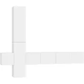 vidaXL Ensemble de 5 meubles TV blanc en bois composite